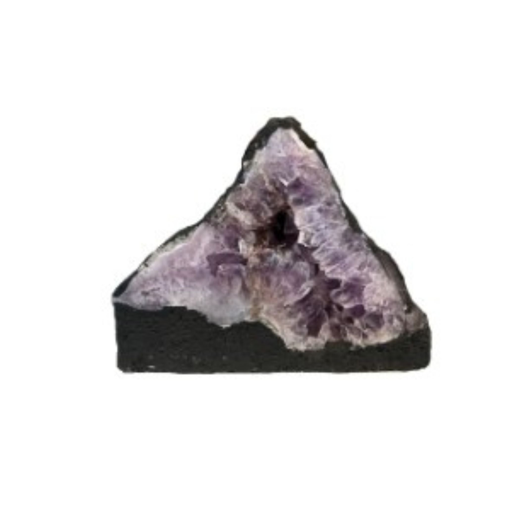 Our cathedrals are cut from natural stalactite and stalagmite formations found in the caves of Brazil. Gorgeous purple towers are luxurious amethyst. 