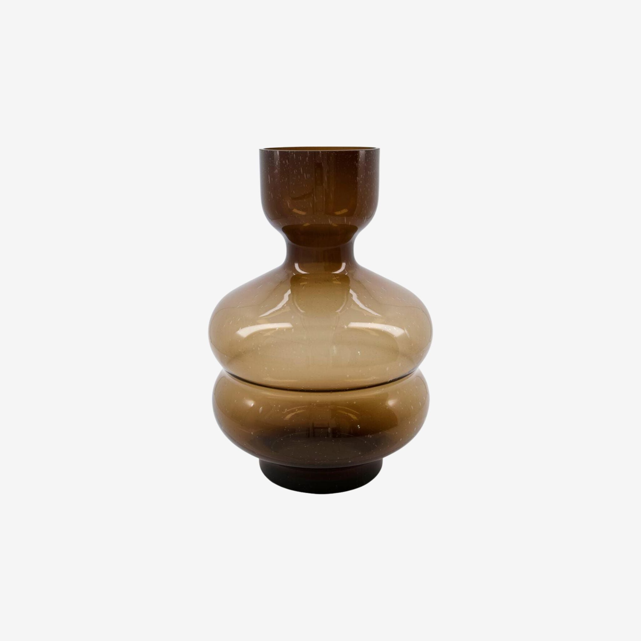 BUBBLE AMBER VASE - Simply Elevated Home Furnishings 