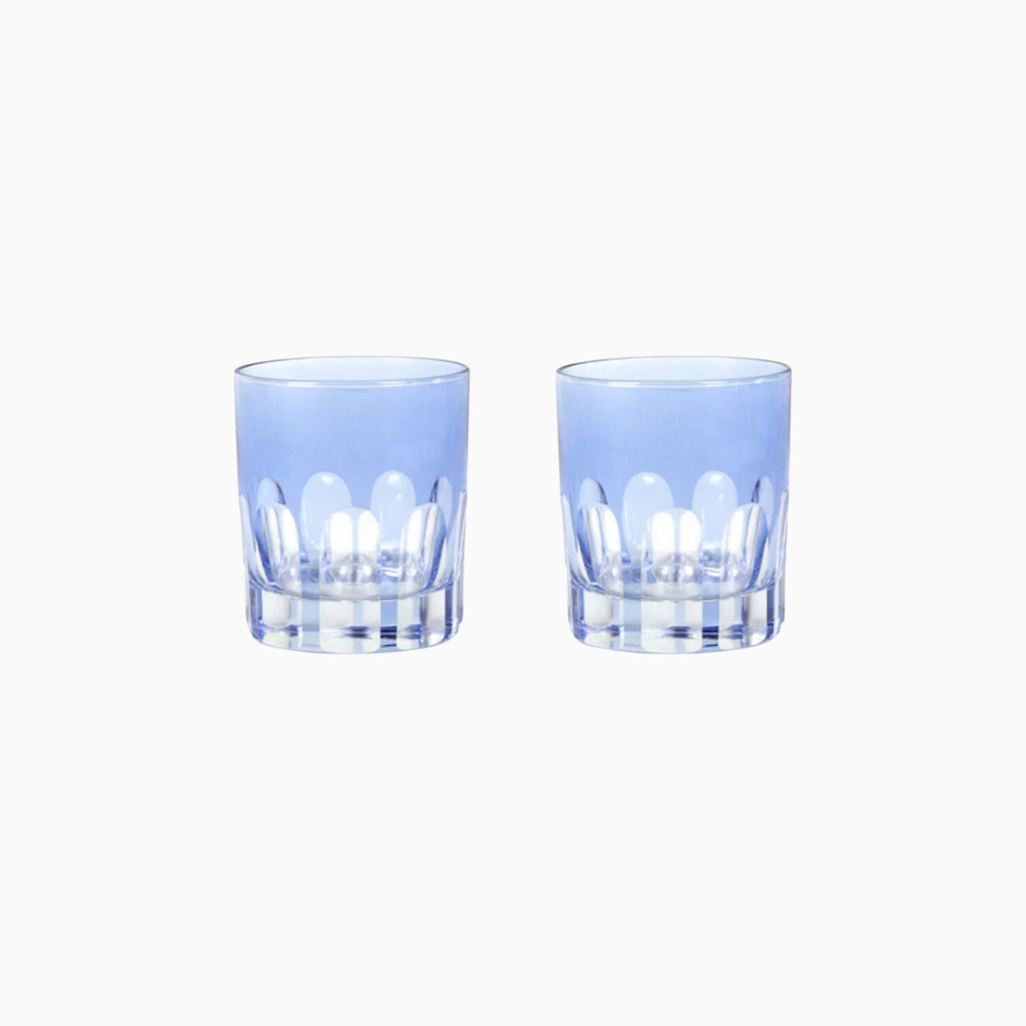 LIGHT BLUE / RIALTO GLASS - SET OF 2