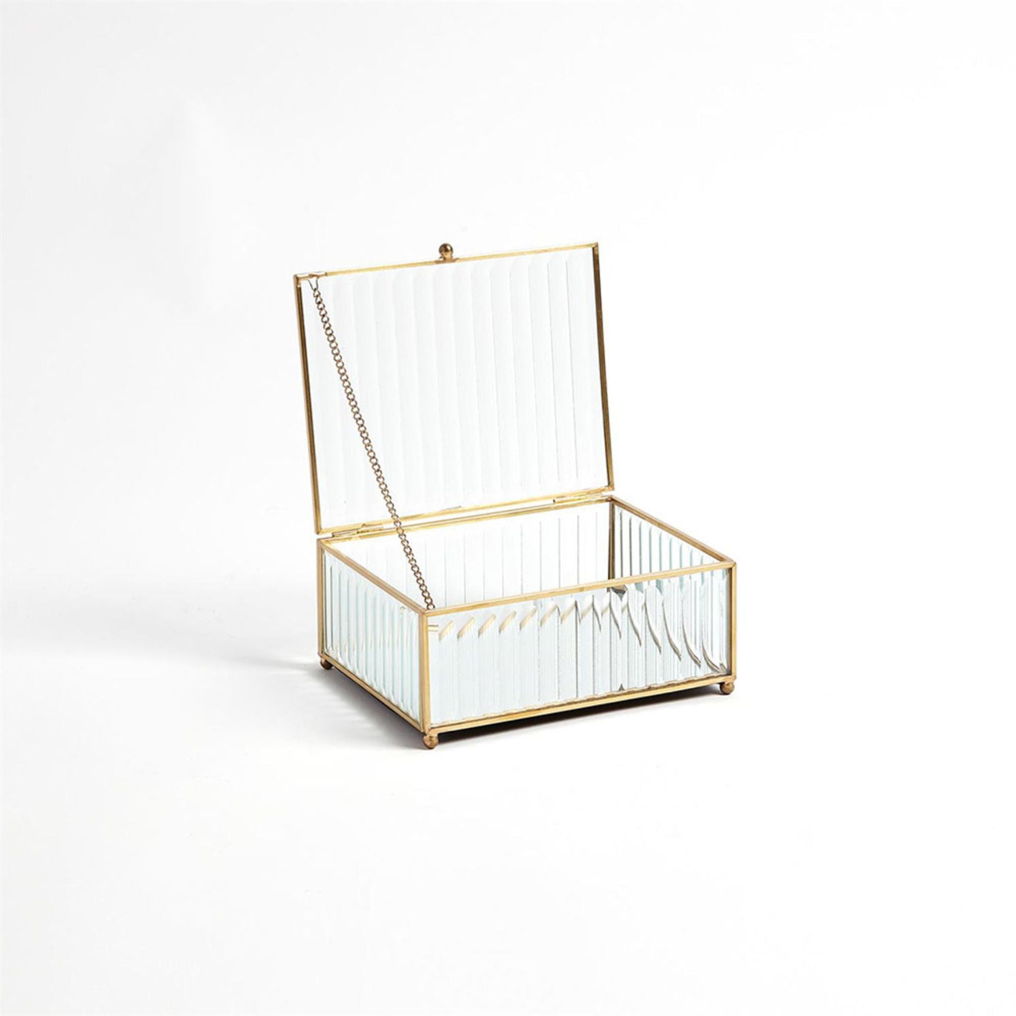 REEDED GLASS BOX