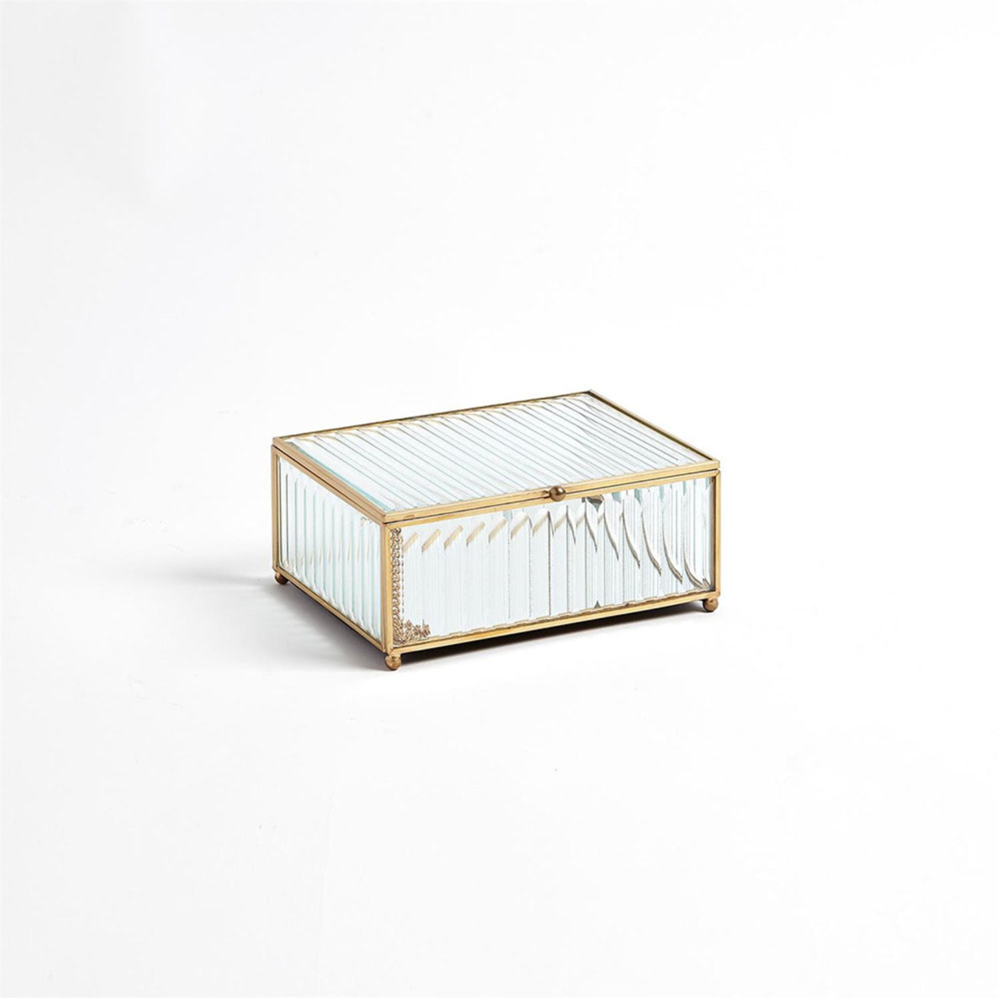 REEDED GLASS BOX