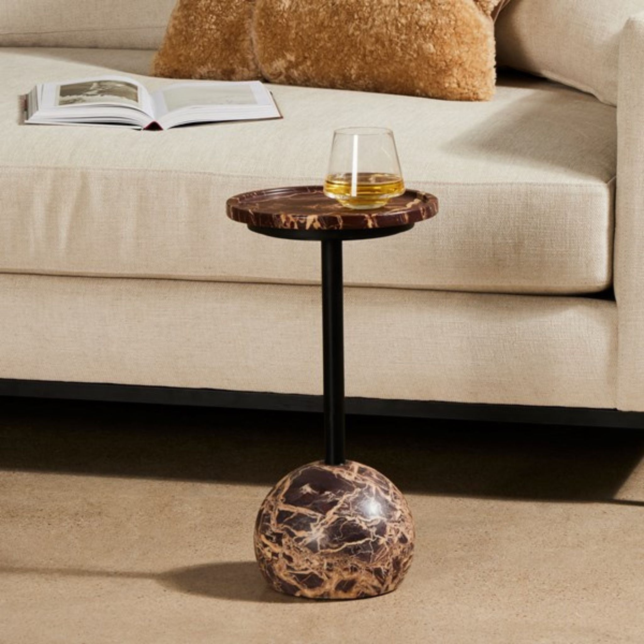 VIOLA ACCENT TABLE - MERLOT - Simply Elevated Home Furnishing SLC 