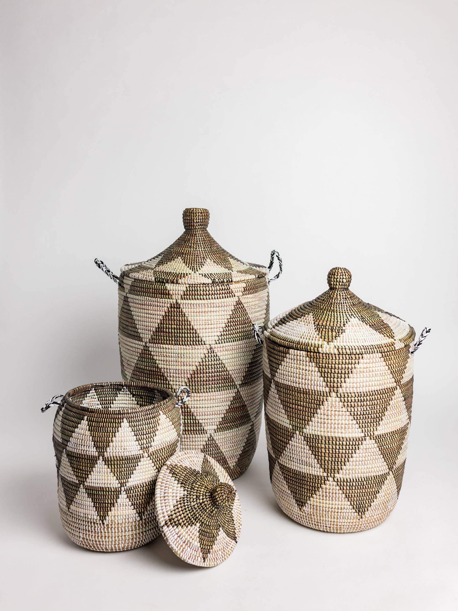 Large Brown Woven Basket - Simply Elevated Home Furnishings
