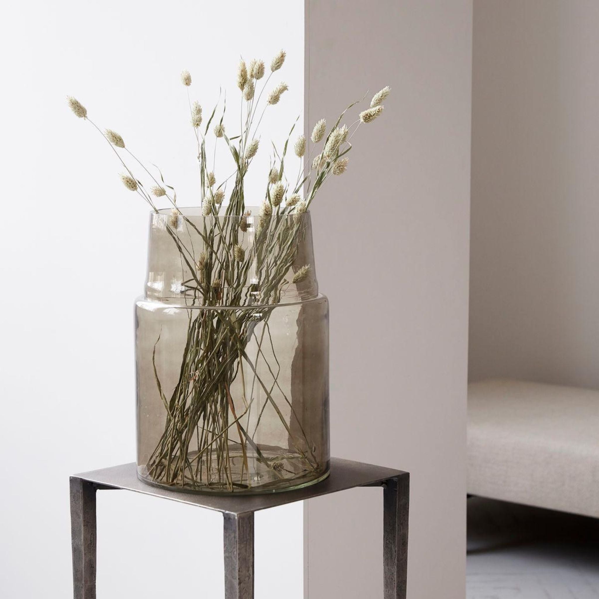 AIRY GREY VASE - Simply Elevated Home Furnishings 