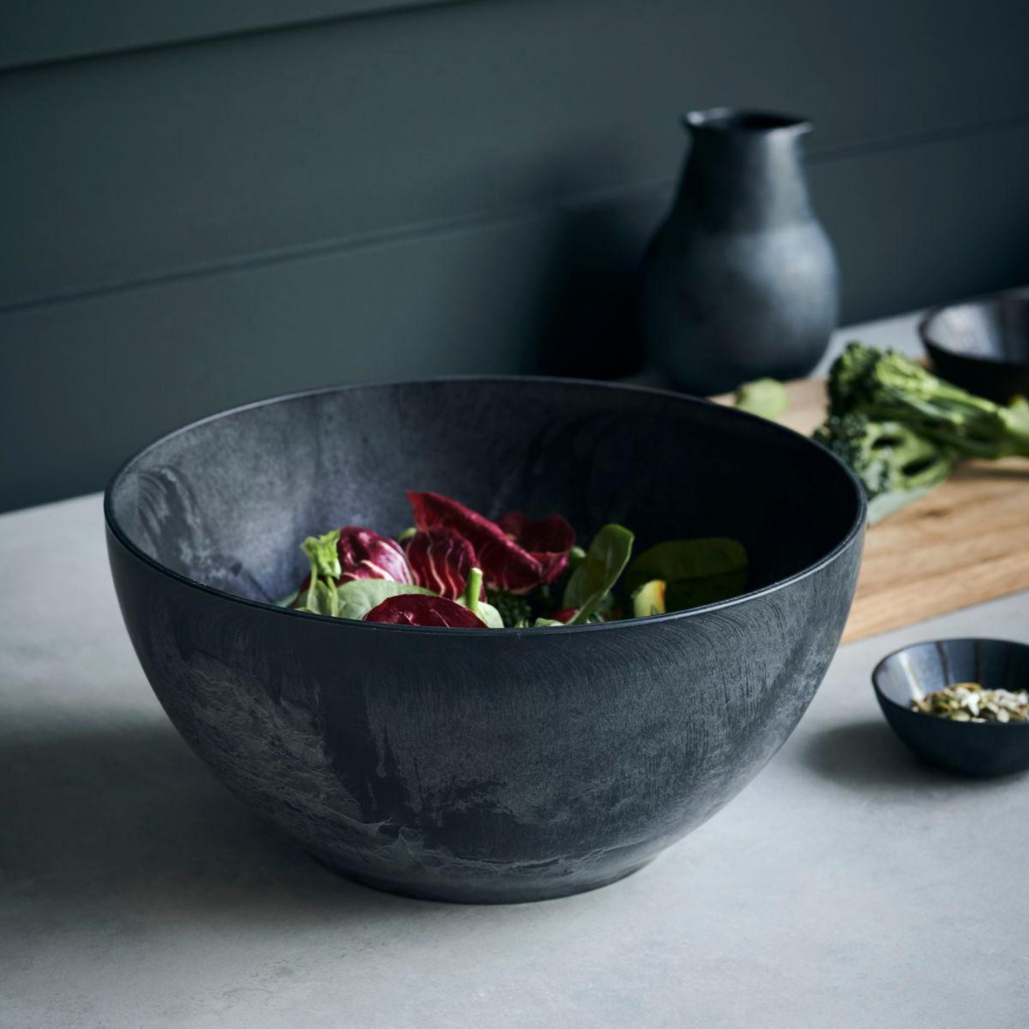 BLACK SERVING BOWL - Simply Elevated Home Furnishings 