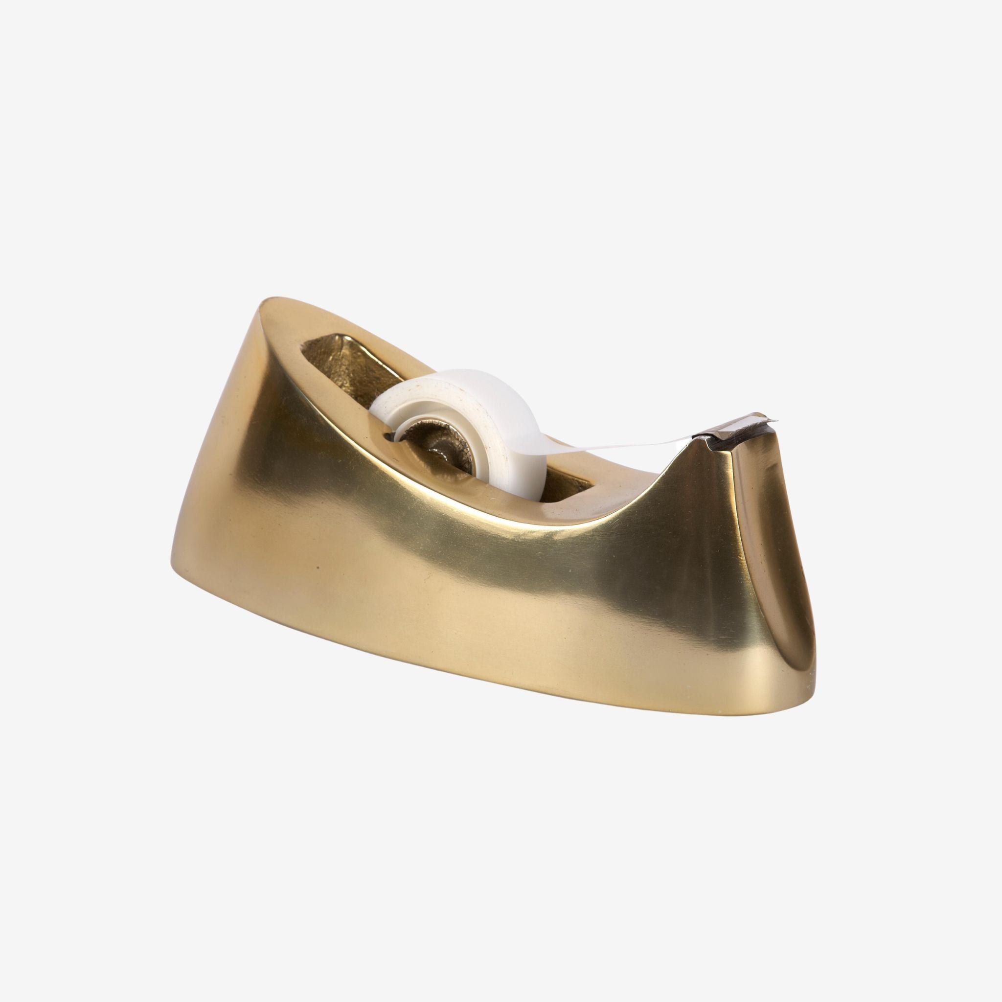 BRASS PLATED MODERNIST TAPE DISPENSER