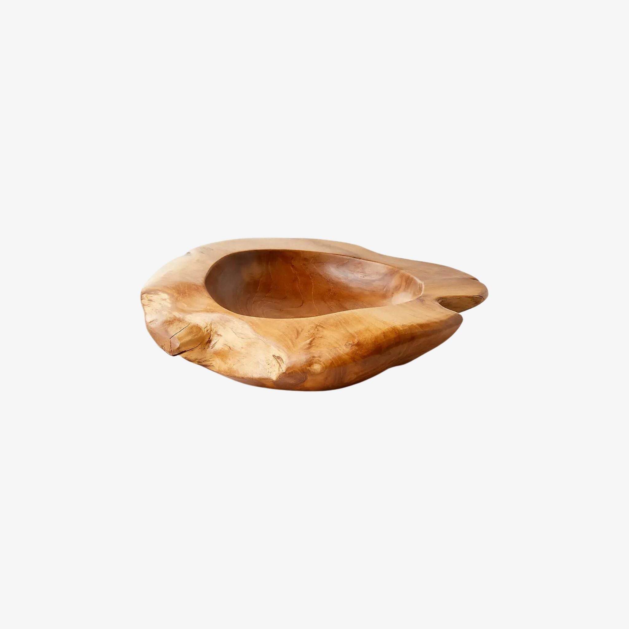 CHUNKY TEAK WOOD BOWL