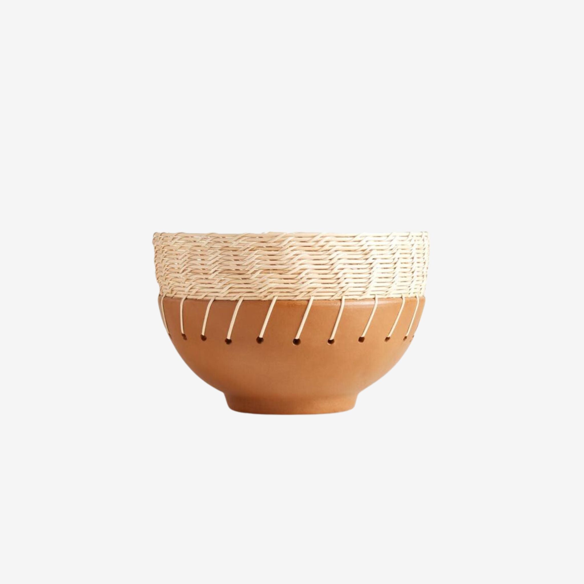 CLAY & WOVEN BOWL