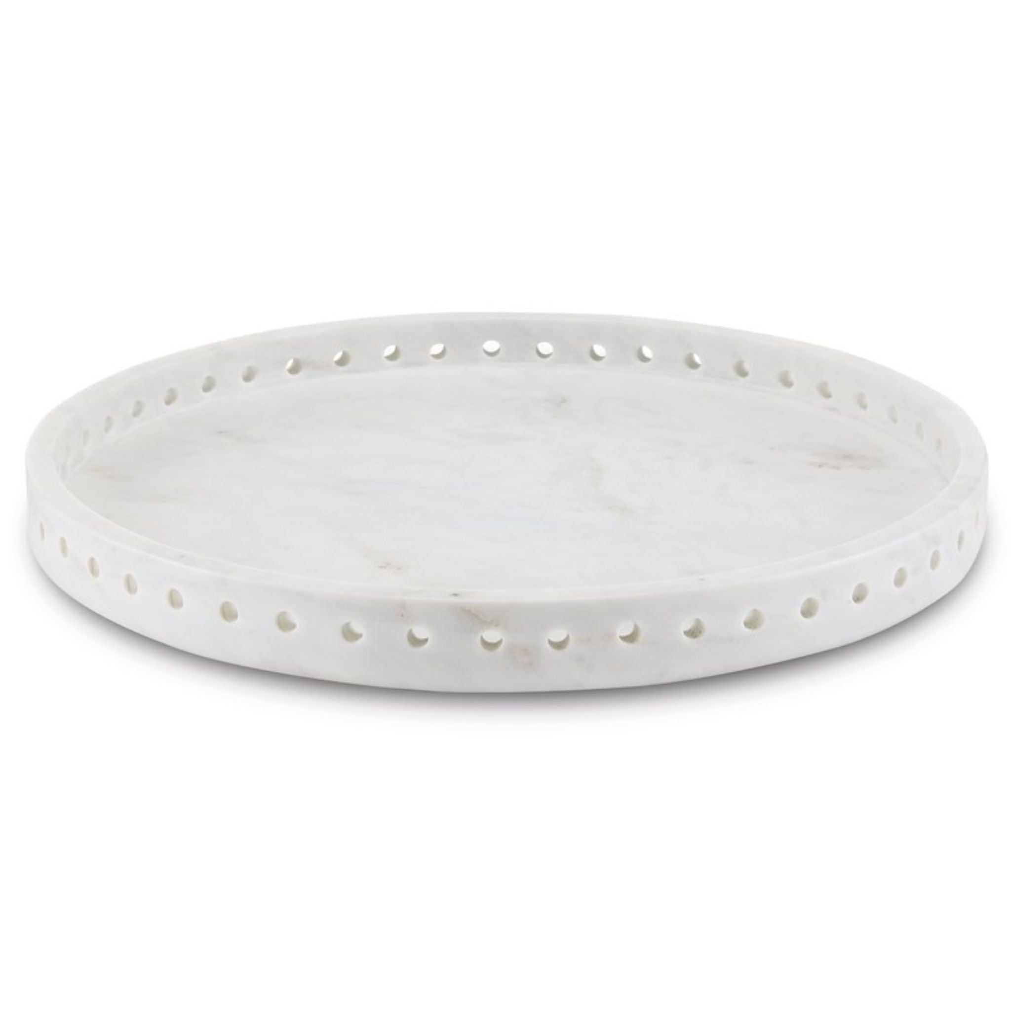 FREYA WHITE MARBLE LARGE TRAY