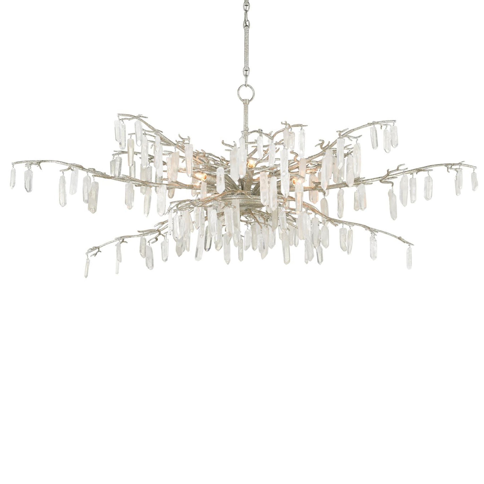 FOREST DAWN SILVER CHANDELIER