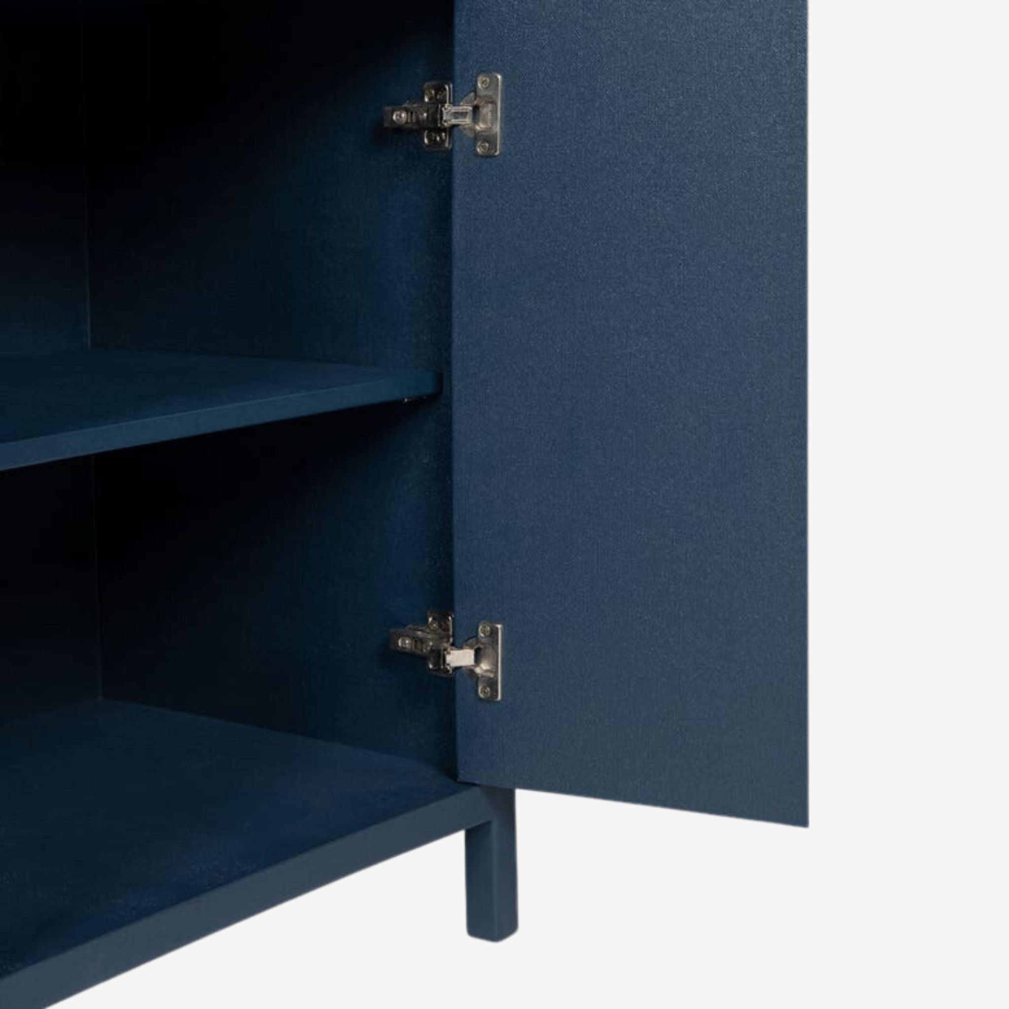 JAKE BOOKCASE WITH HUTCH - NAVY