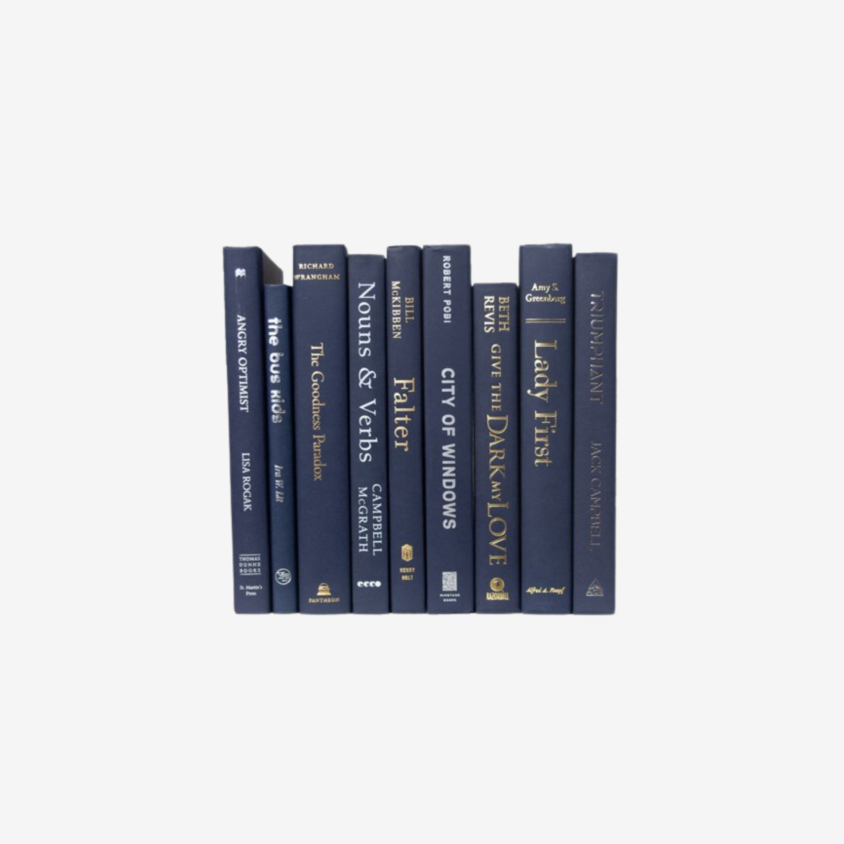 Navy Blue Books By the Foot - Simply Elevated Home Furnishings 