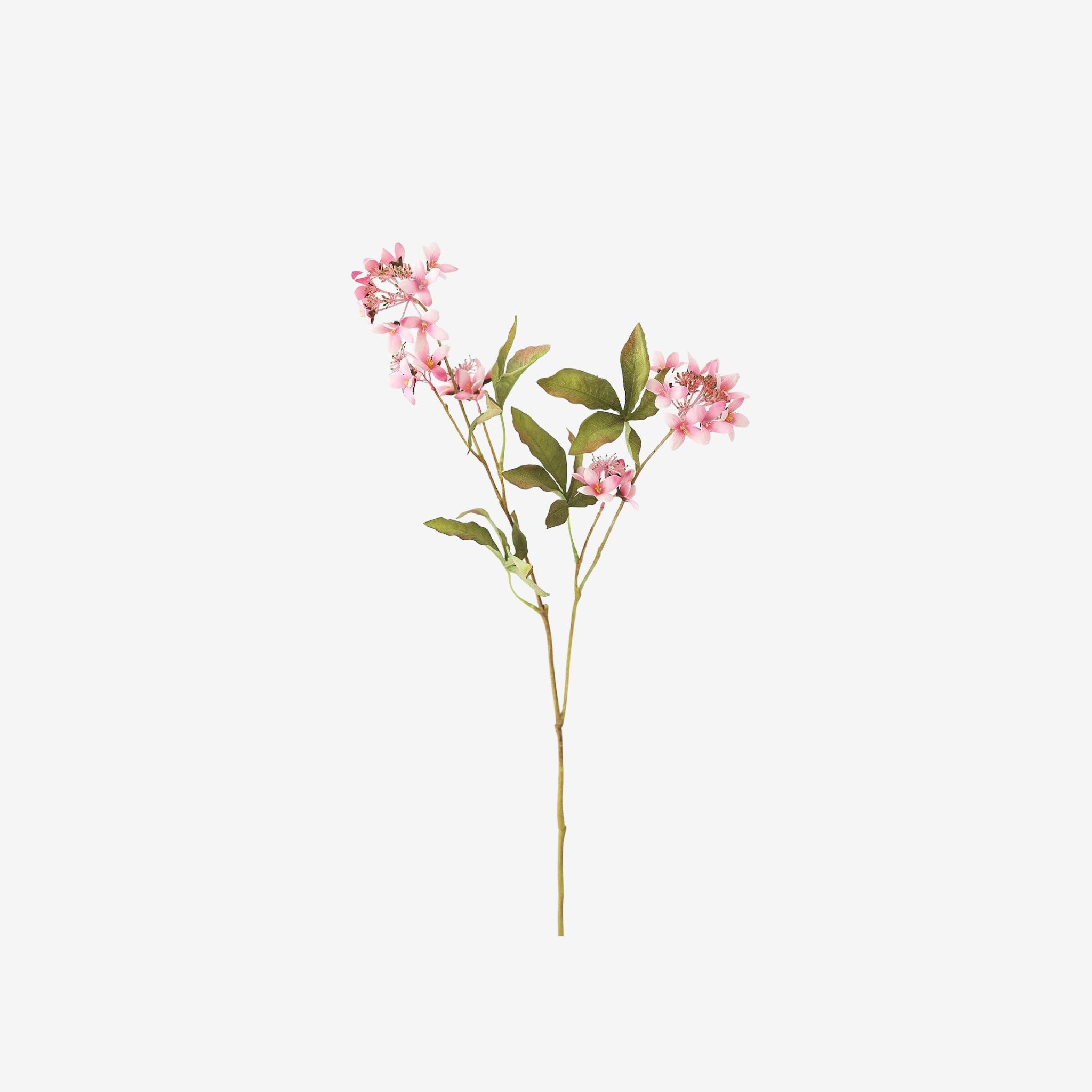 PINK FAUX WILDFLOWERS VIBURNUM BRANCH - 37”