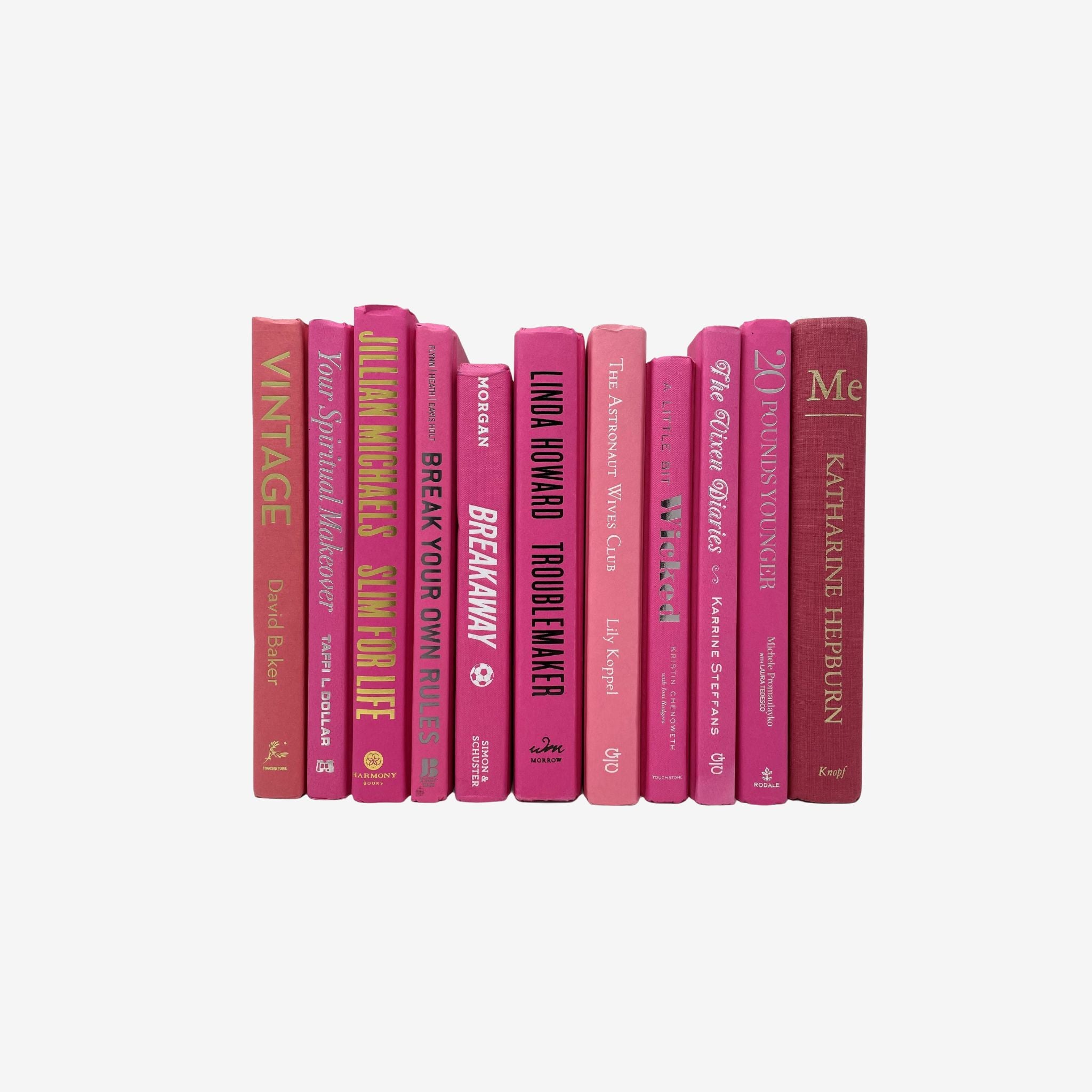 Pink Books By the Foot - Simply Elevated Home Furnishings 