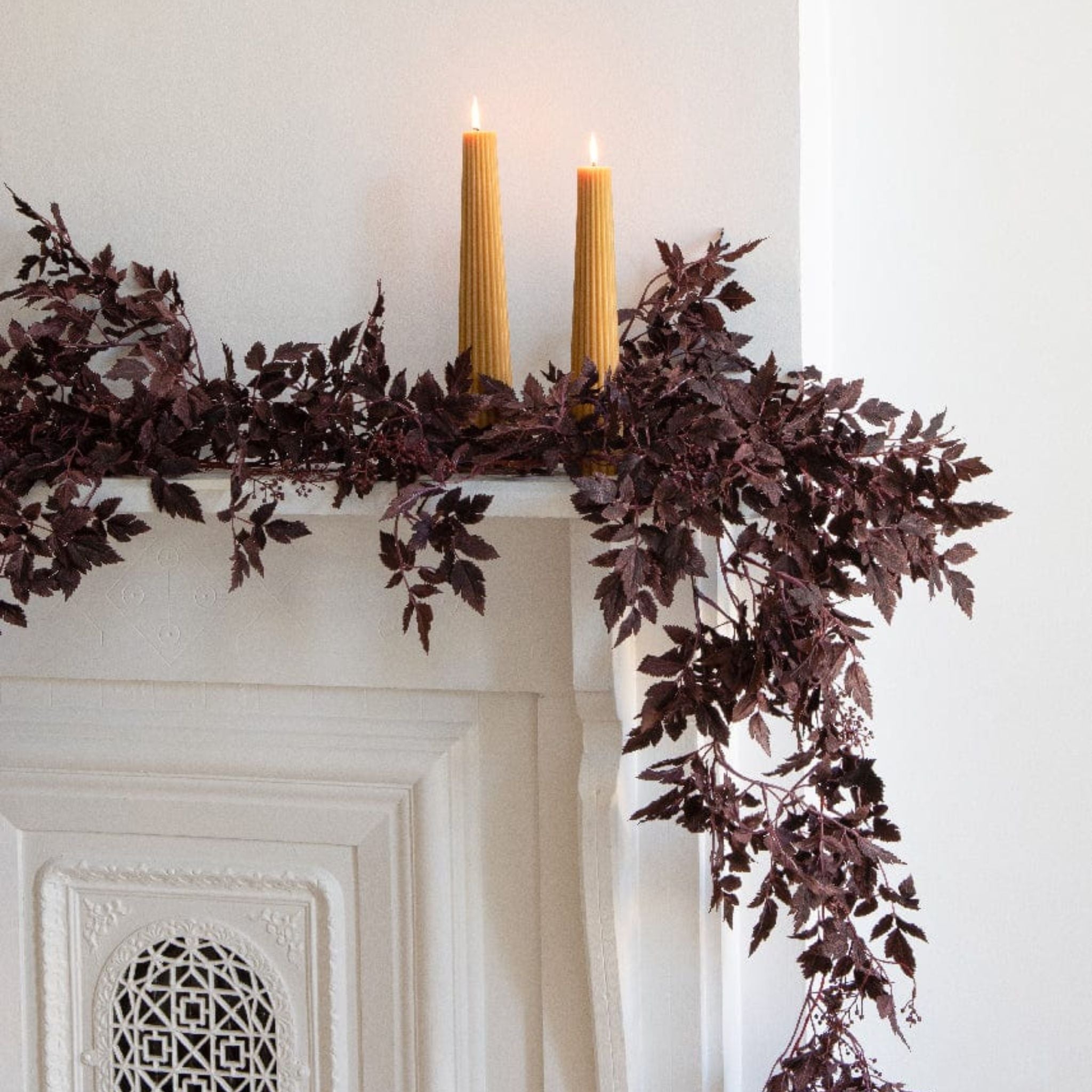 PLUM CIMICIFUGA SEEDED GARLAND - 6'