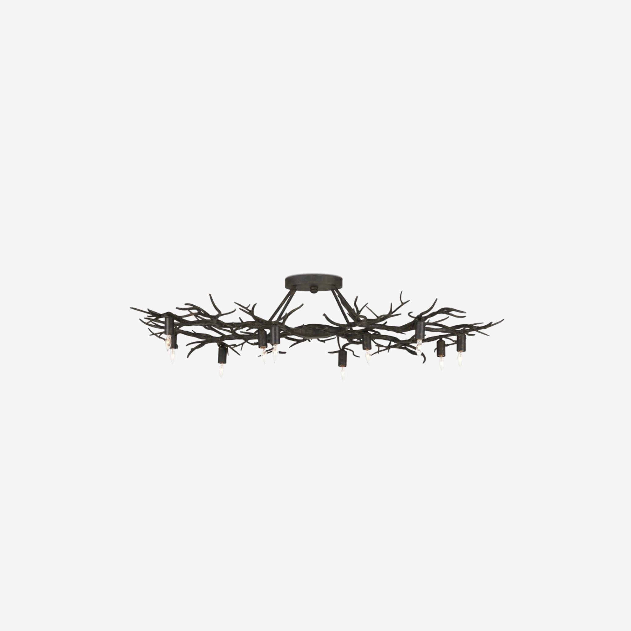 RAINFOREST BRONZE SEMI-FLUSH MOUNT