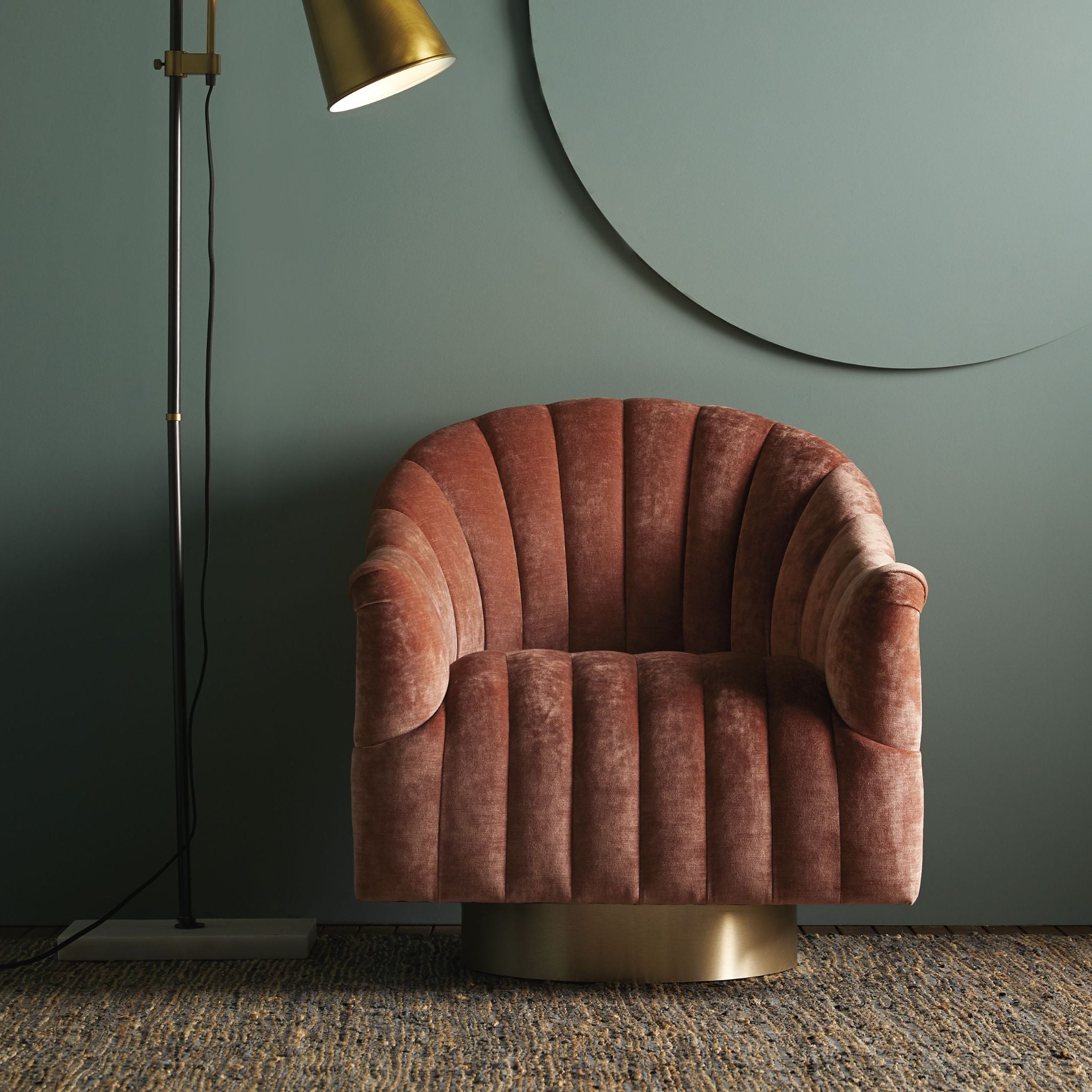 SPRINGSTEEN CHAIR - DUSTY ROSE VELVET