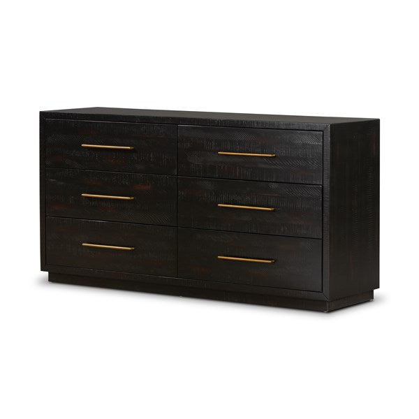 SUKI 6 DRAWER DRESSER-BURNISHED BLACK