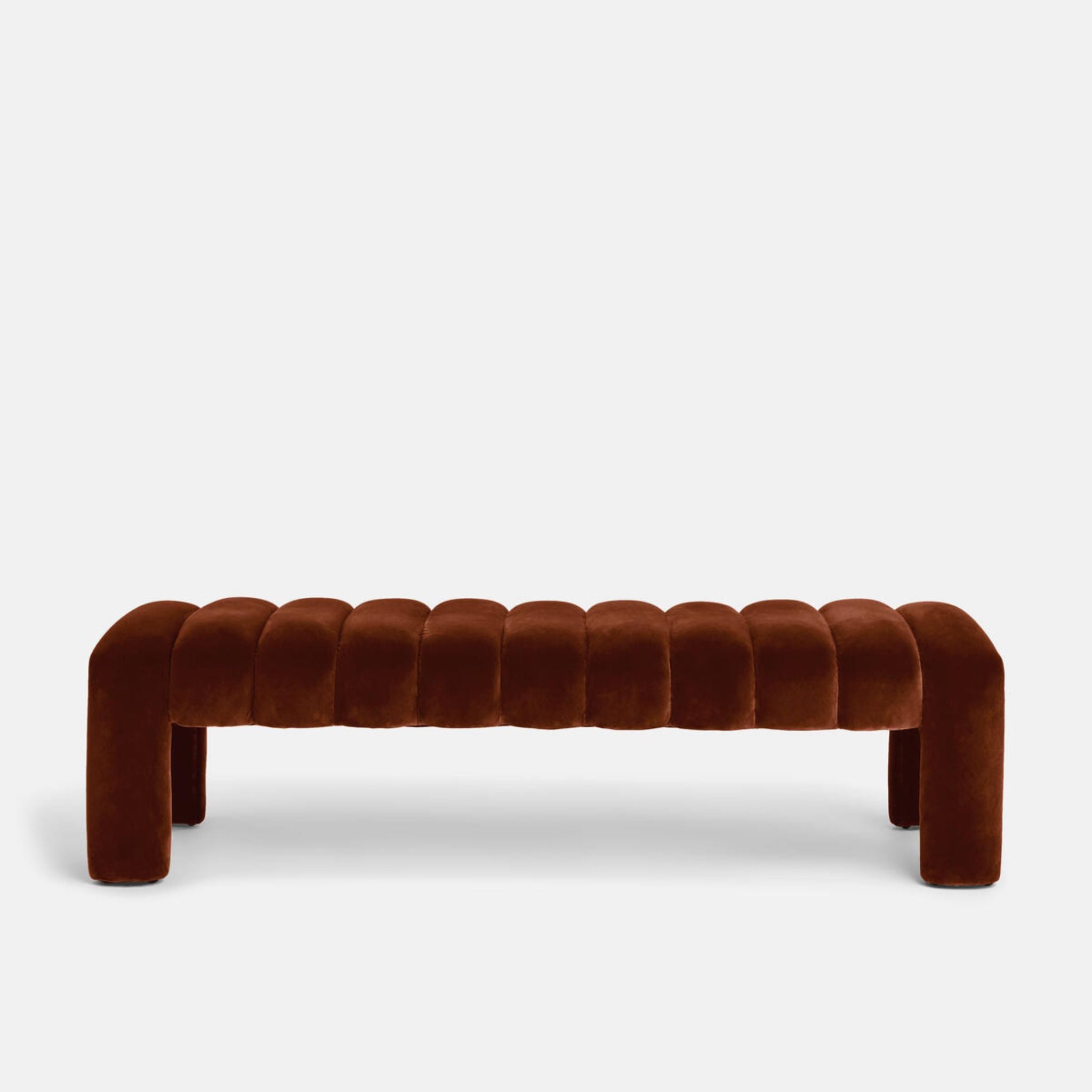 WILLIS BENCH VELVET RUST