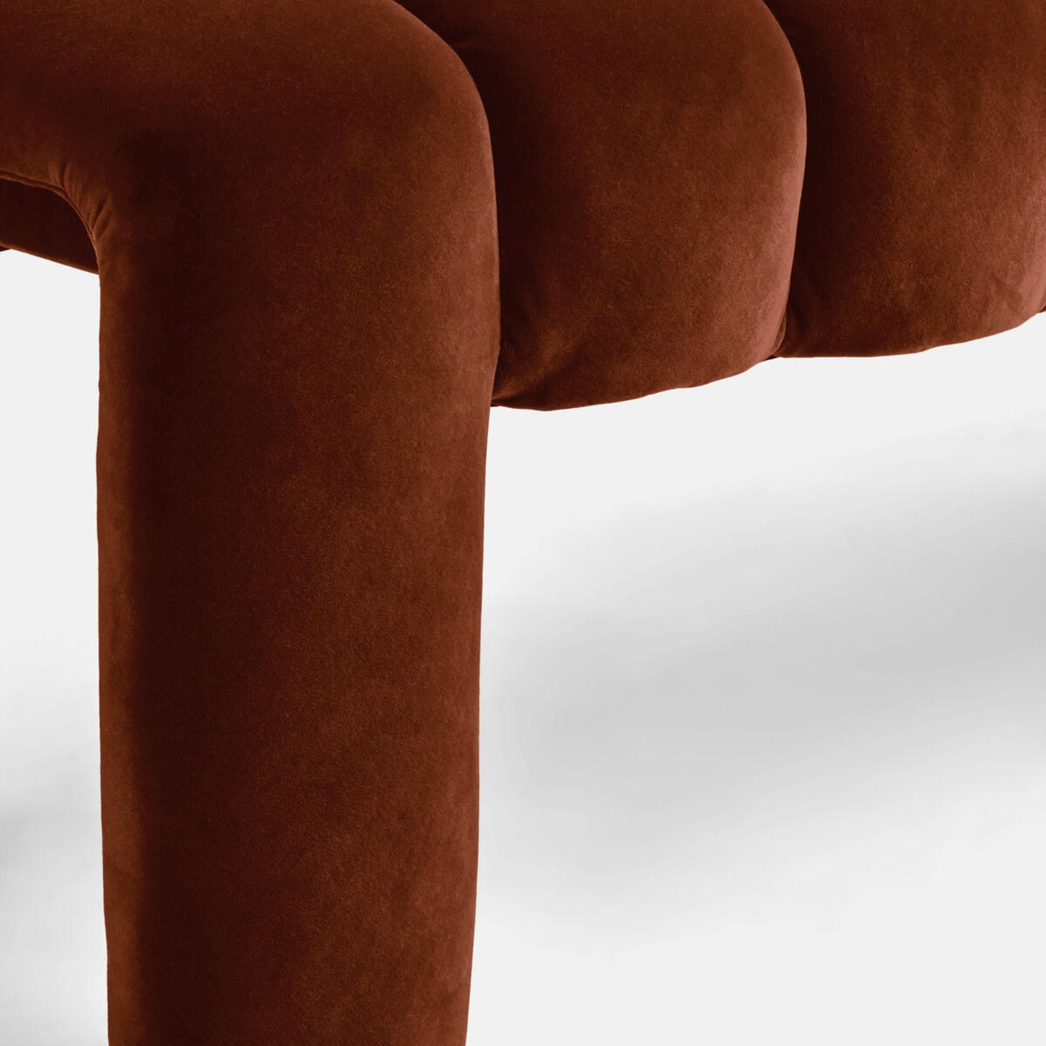 WILLIS BENCH VELVET RUST