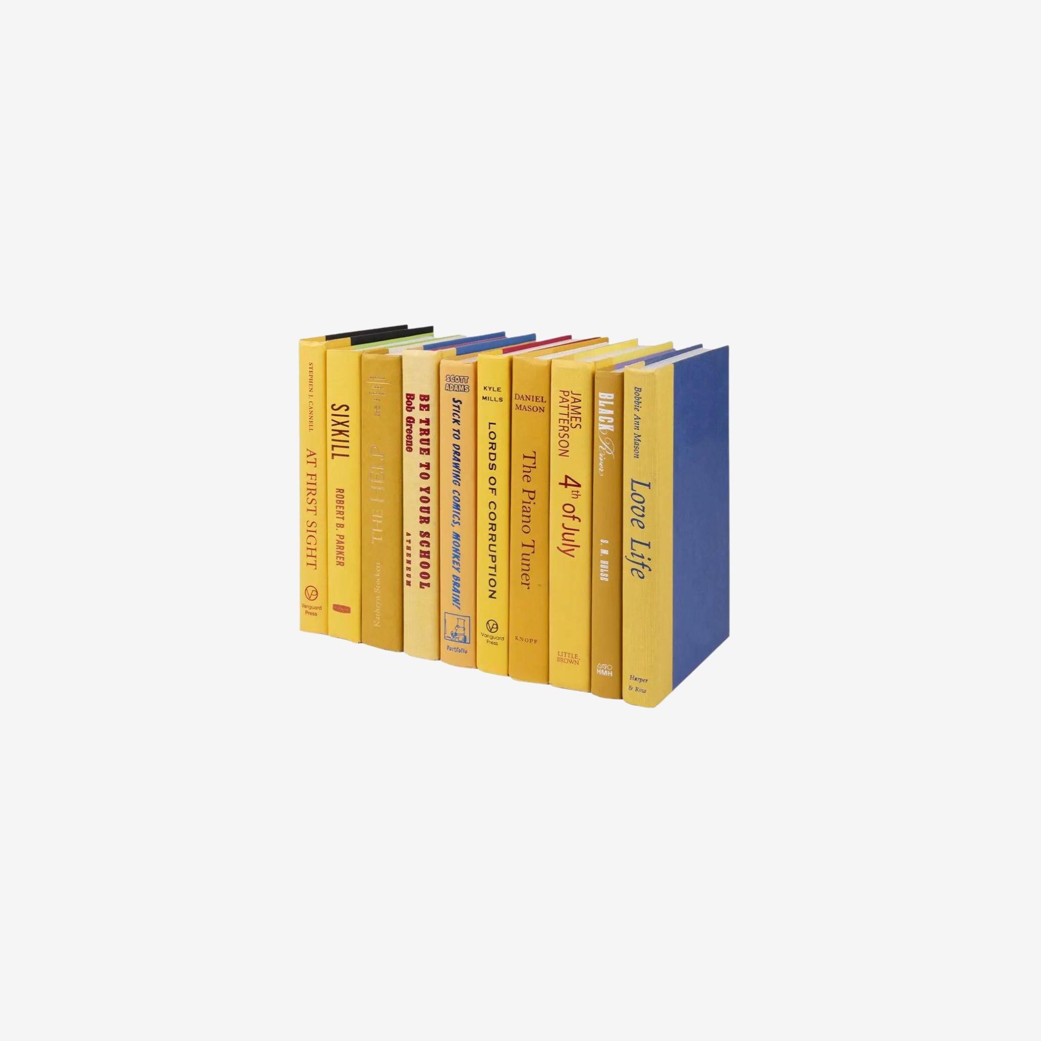 Yellow Books - By the Foot - Simply Elevated Home Furnishings 